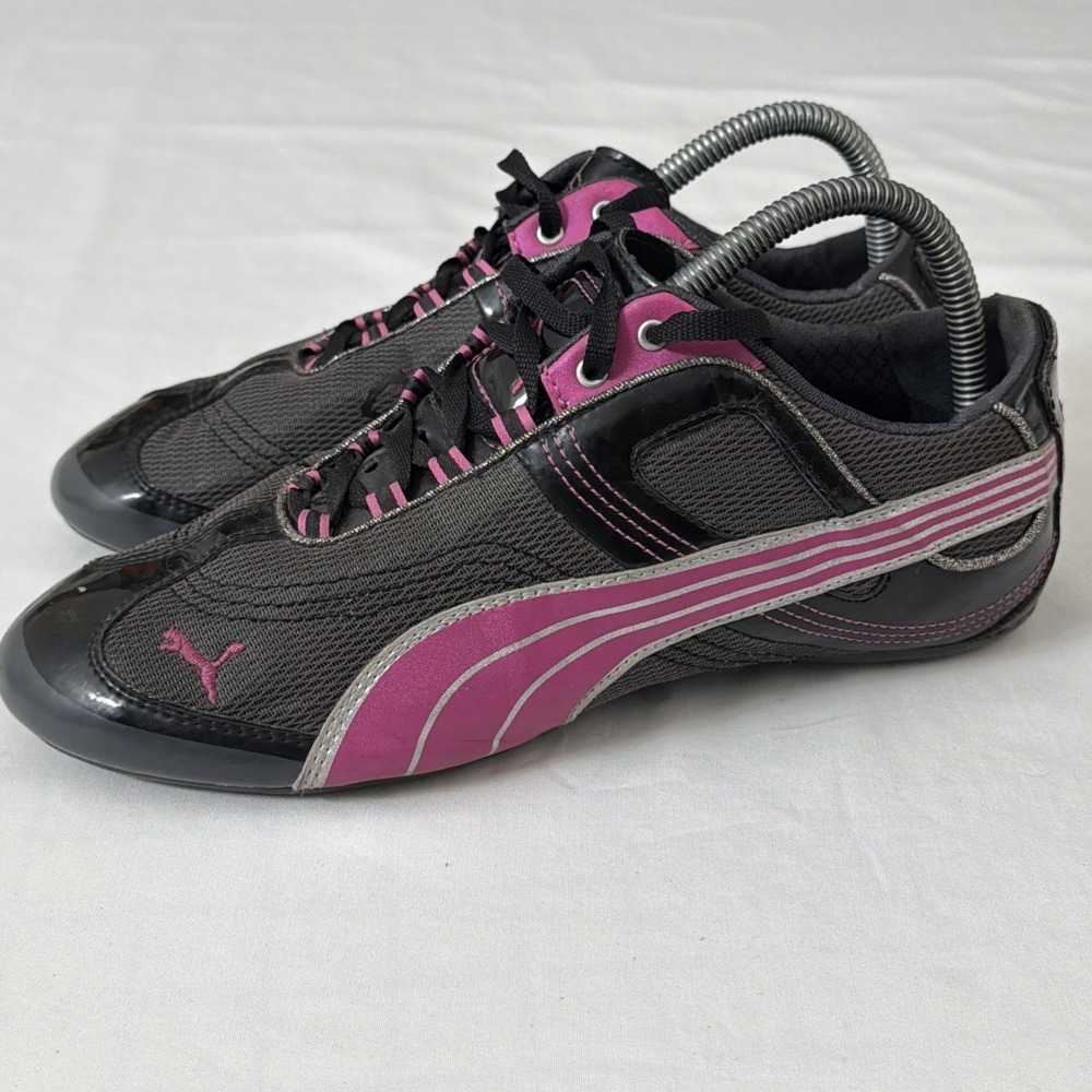 Puma‎ Black and Pinki Fitness Shoes Women's 8.5 Gently Used Shoe Fit Gym Casual